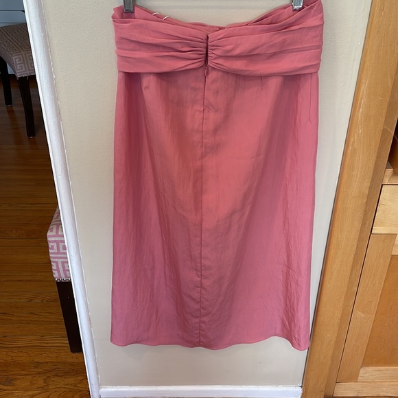 Vince Pink Midi Skirt Draped Knot Twist Front Slit Size Small Tencel NWT - Picture 7 of 9